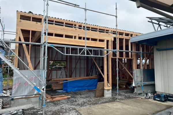 新築ガレージ工事①